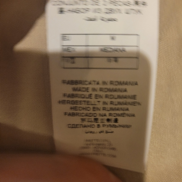 Frette NWT Women's 2025 Spring Set of Long Sleeve Top/Long Pants Cream/Blue - Picture 15 of 17